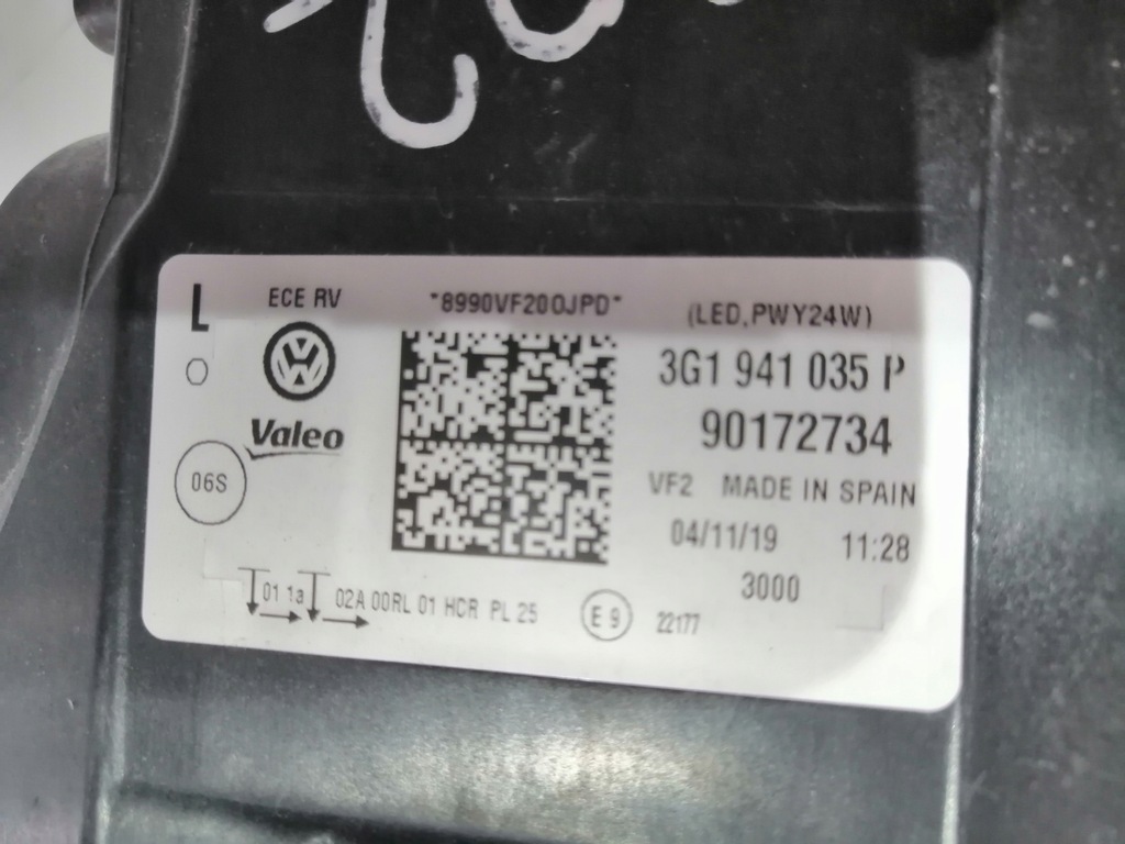 фото №5, Vw passat b8 lift led лампа левая передняя