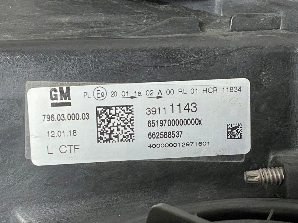 фото №9, Ліва лампа opel astra k v лівий перед 39111143