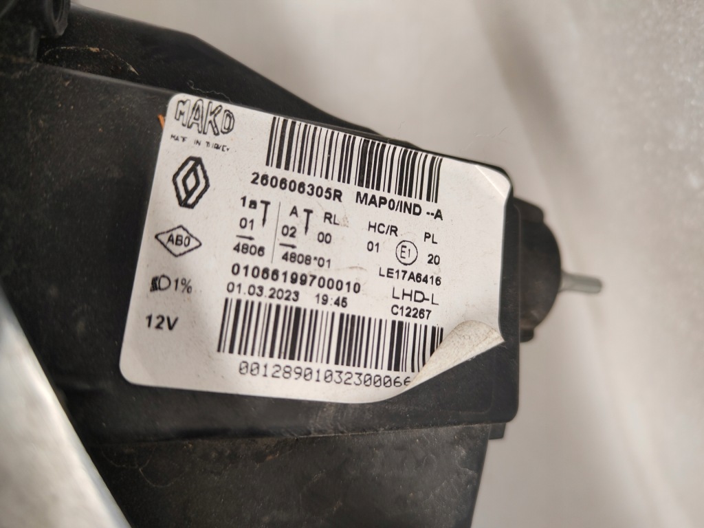 фото №6, Renault clio v full led темні комплект лампа перед 260104922r, 260606305r