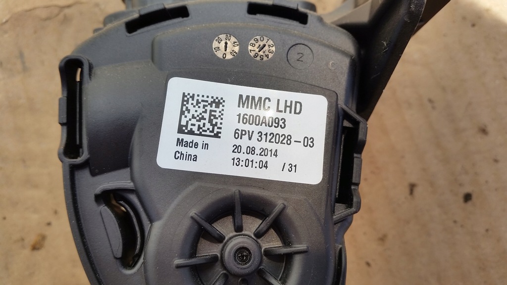 фото №4, Потенциометр газа mitsubishi space star ii1600a093