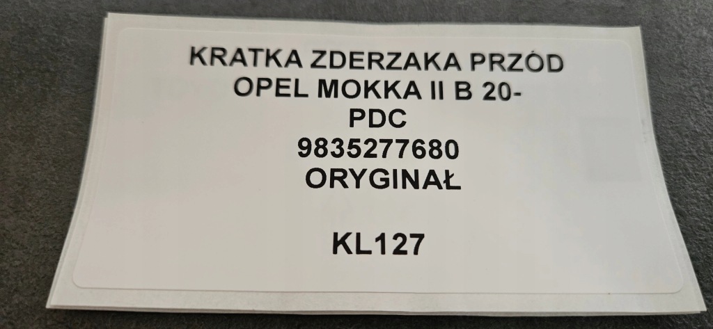 фото №10, Решётка бампера перед opel mokka ii b 20- pdc
