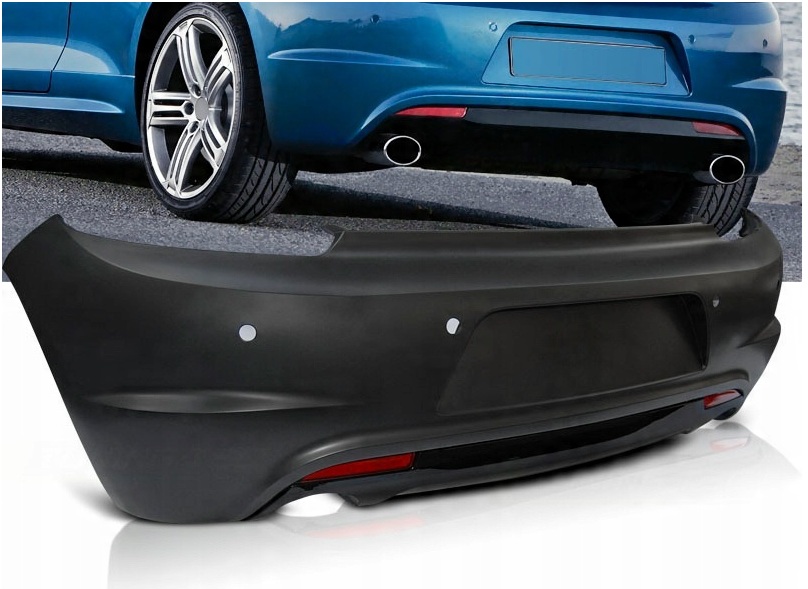 фото №2, Бампер задня ny kpl спойлер r20 r look line тюнінг vw scirocco 1k8 2008-14