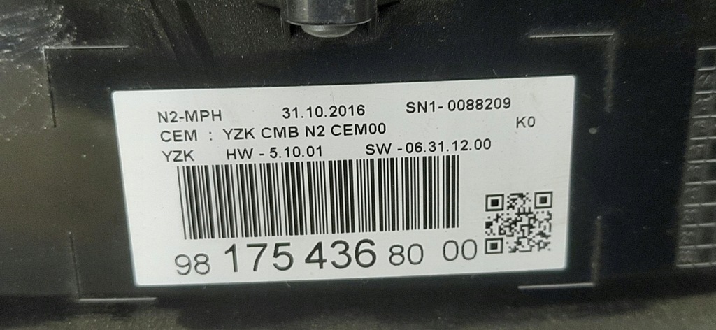 фото №6, Счетчик anglik peugeot expert iii 9817543680