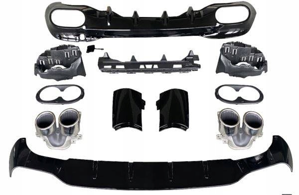 фото №1, Диффузор mercedes c118 насадки хром look amg