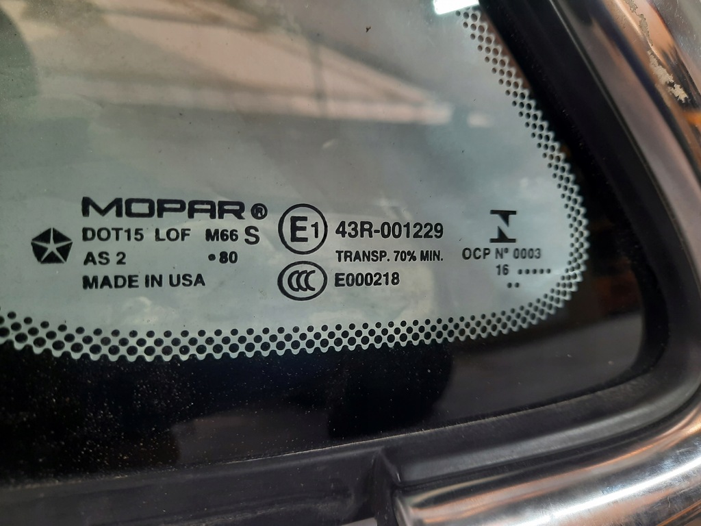 фото №5, Chrysler pacifica 17- стекло кузовная правая 68227746ae usa