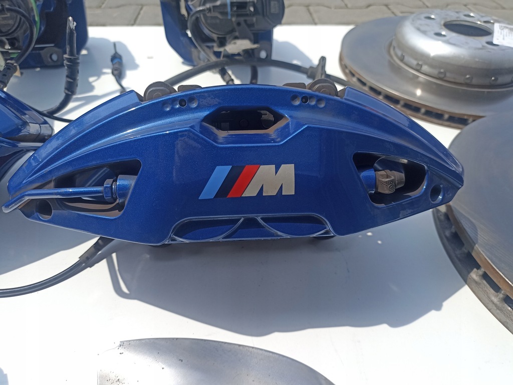 фото №12, Гальма комплект гальмівні диски супорти гальмівні колодки bmw z4 g29 mpakiet niebieskie 7769km