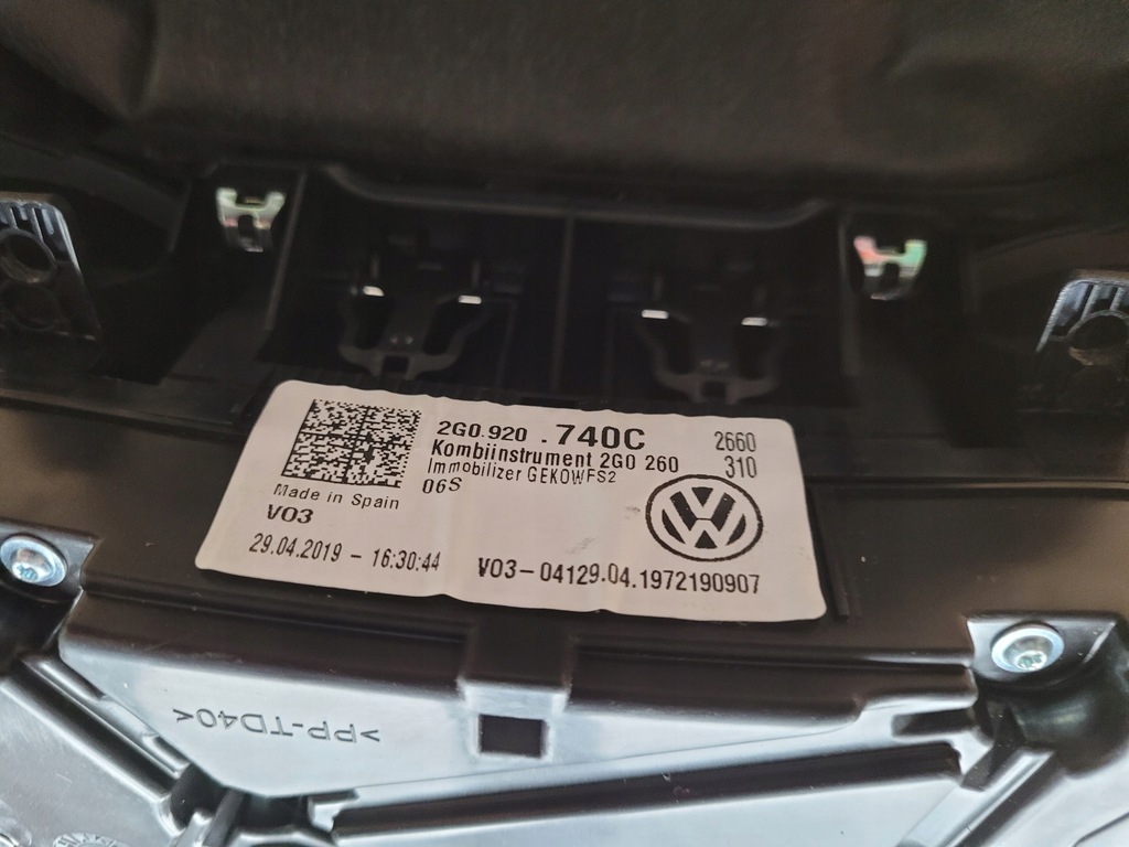 фото №7, Счетчик приборы vw volkswagen polo 2g 2g0920740c