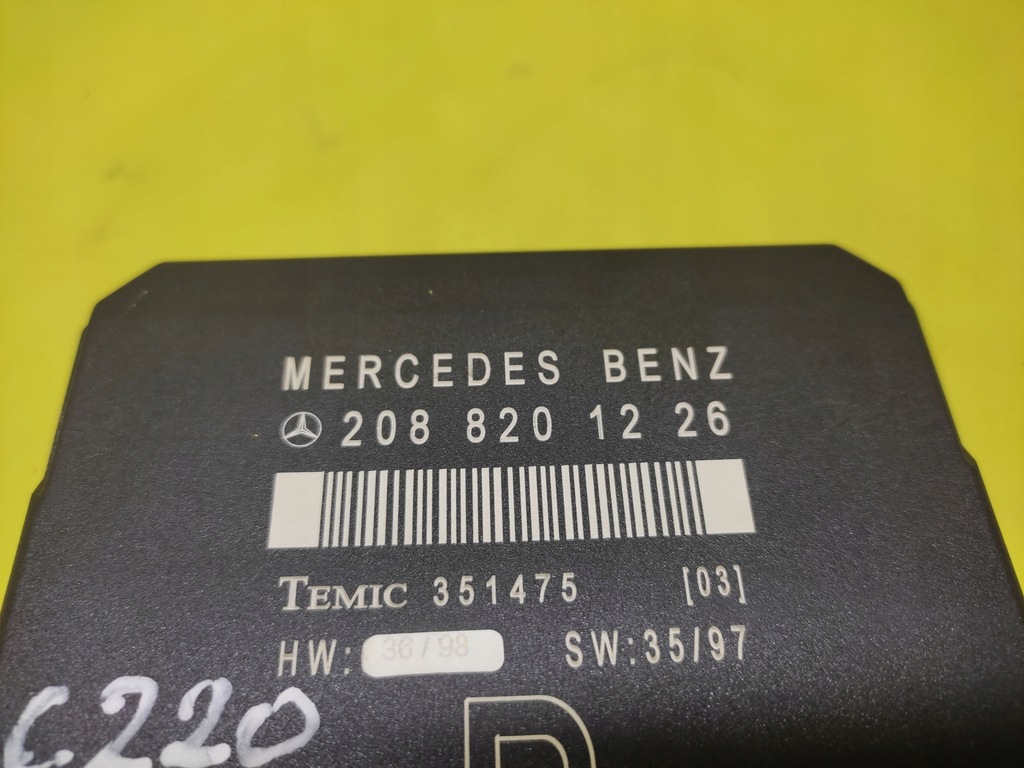 фото №7, Mercedes c-klasa блок керування модуль двері 2088201226