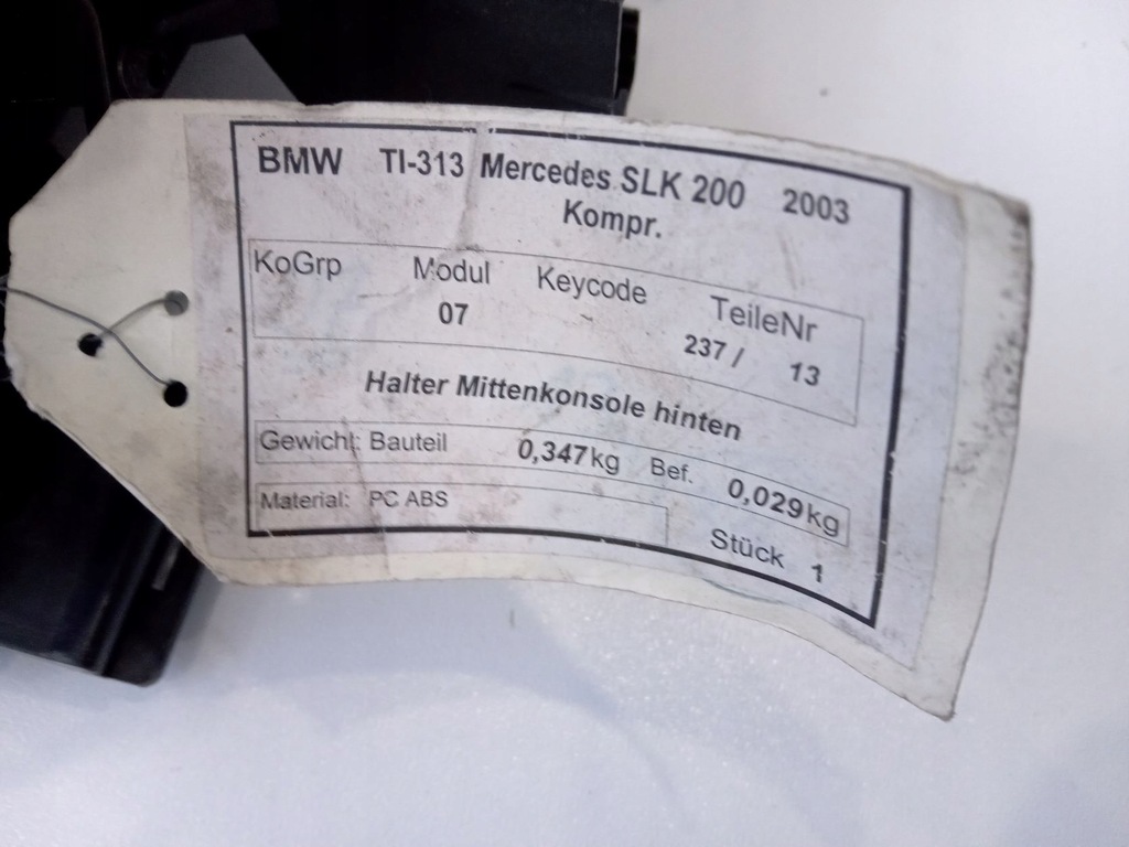 фото №4, Бардачок тунель mercedes slk w171 r171