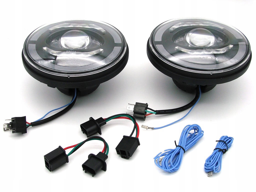 фото №12, Лампи передні full led світлодіодний jeep wrangler tj jk перед з гомологація eu