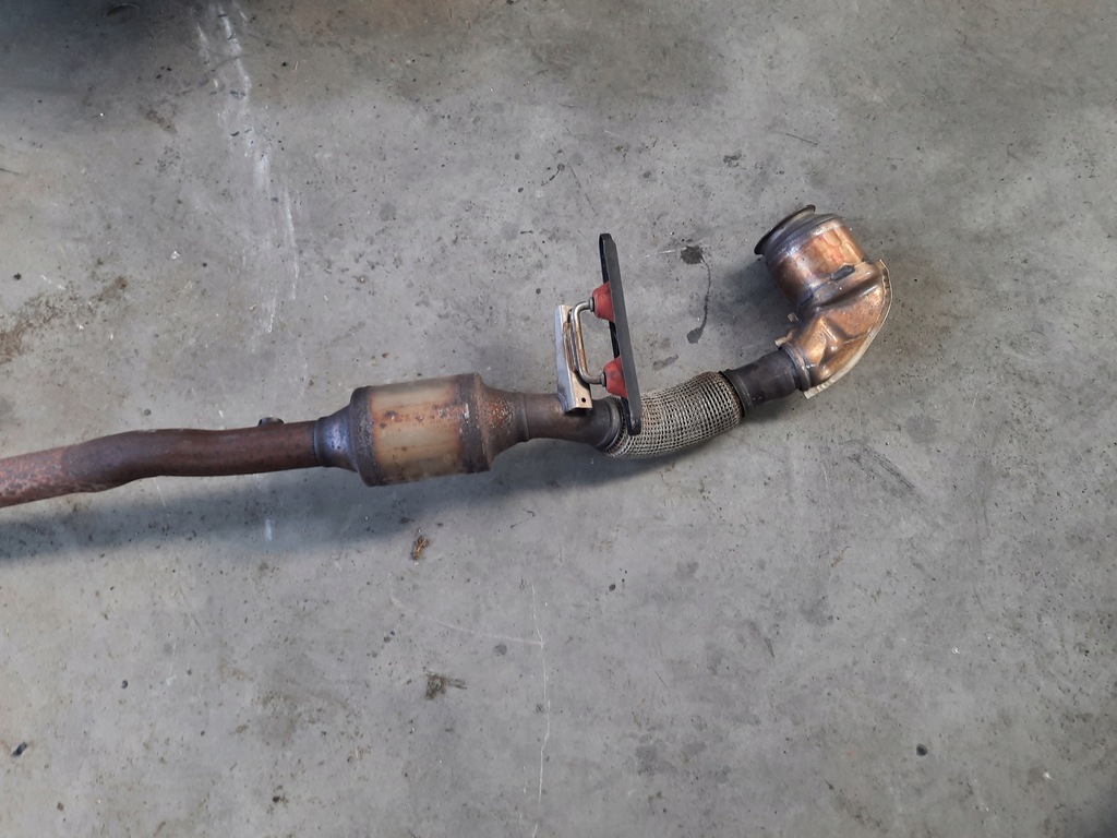 фото №11, Audi q3 8u 2.0tfsi труба выхлопная катализатор гаситель средний конечный