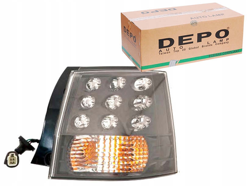 Купить Фара led цвет поворотник белый цвет стекло