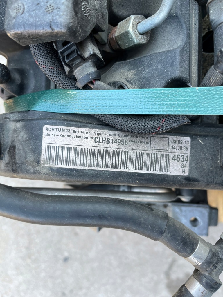 фото №2, Двигун vw golf 1.6tdi clh clha