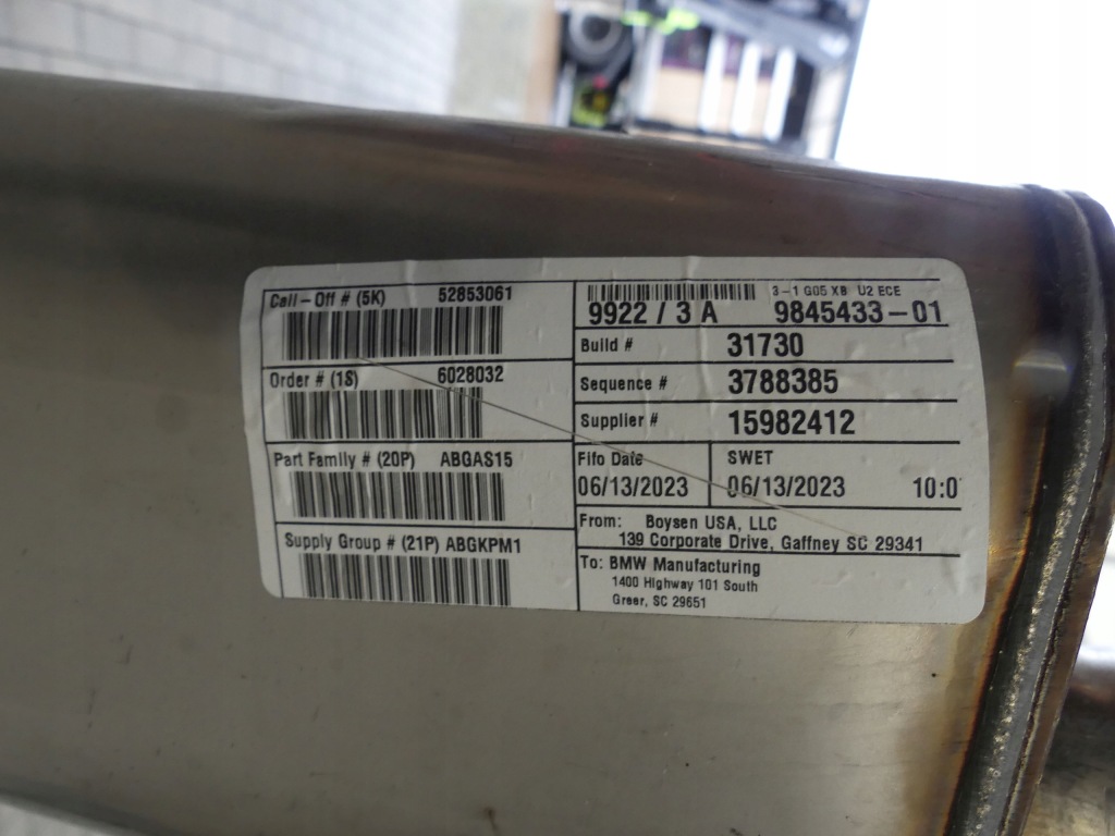 фото №8, Bmw x5 g05 x6 g06 30ix b48d гаситель выхлоп с привод