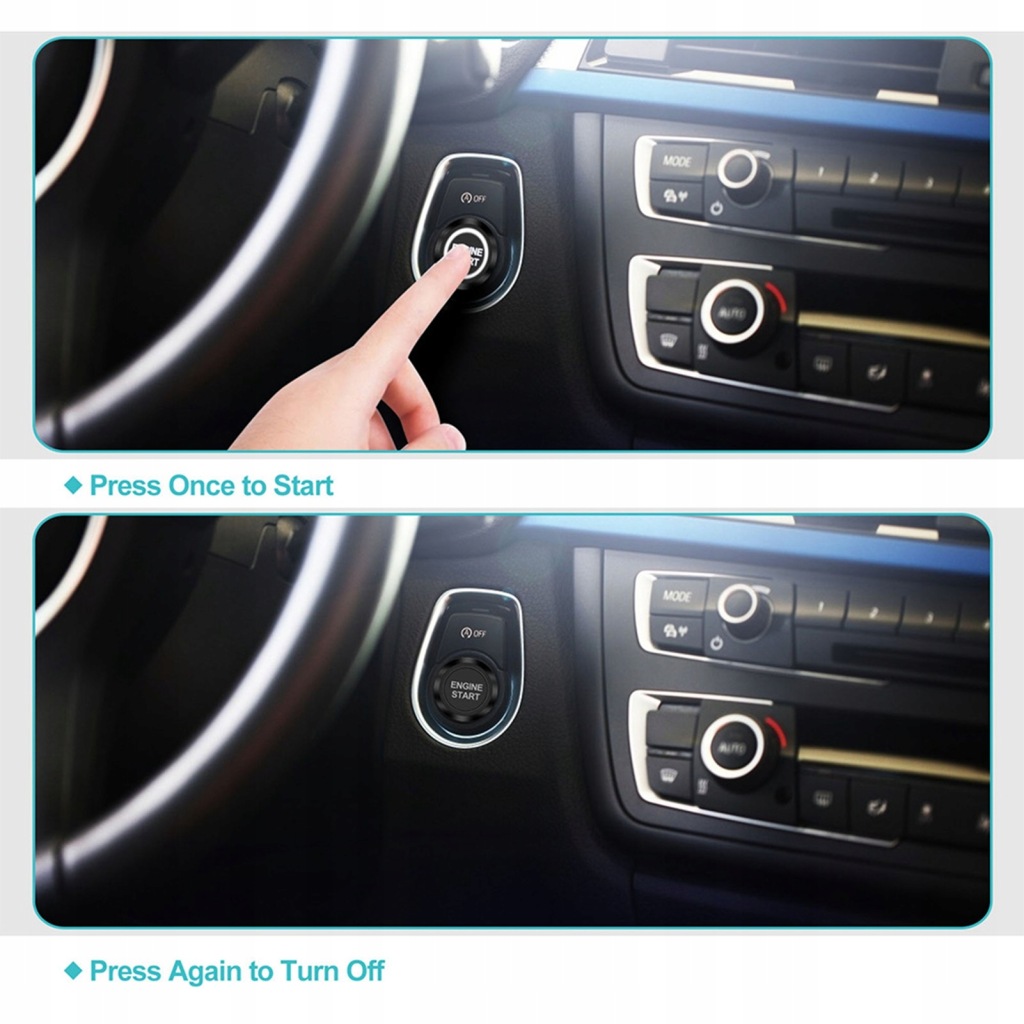 фото №9, Кнопка старт-стоп стартер чёрный uniwersaln