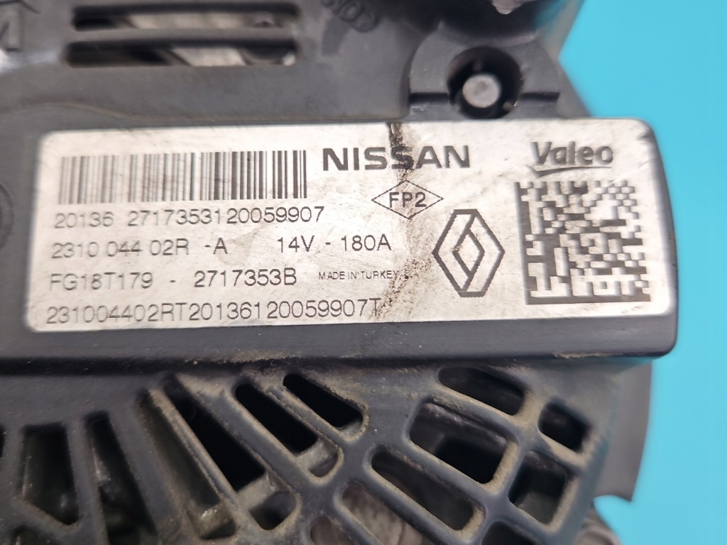 Test генератор renault megane iv 231004402r 1.5 dci k9ku873 Недорого