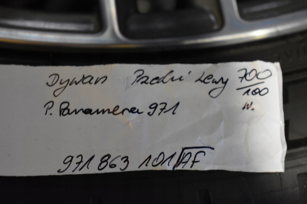 фото №5, Idealny коврик передний левый porsche panamera 971 1