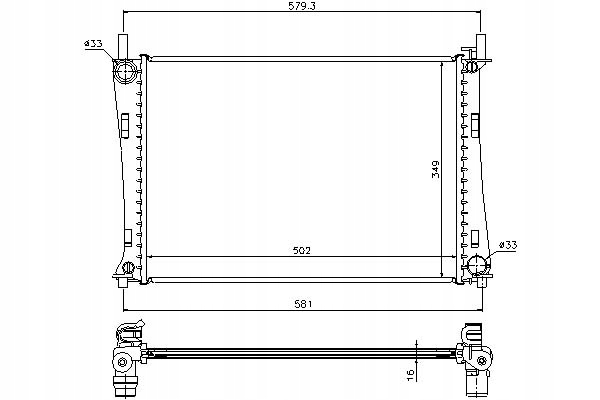 фото №14, Радіатор wody nissens 62028a