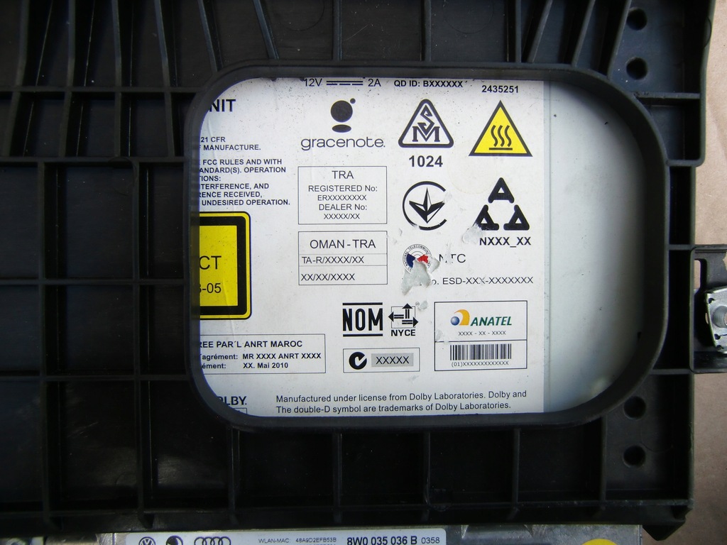 фото №5, Audi a4 b9 зчитувач мультимедіа 8w0035036b