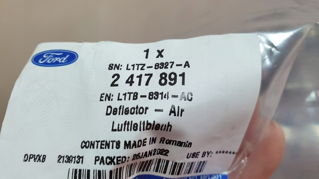 фото №8, Воздуховод воздуха ford puma ii l1tb-8314-a