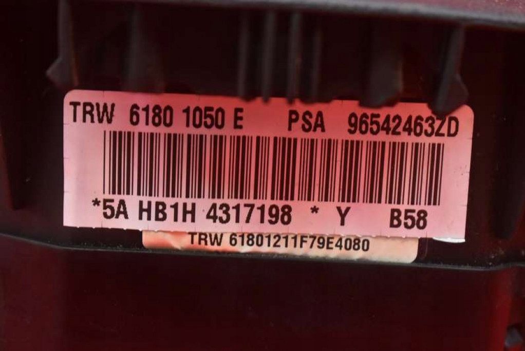 фото №6, Подушка безпеки подушка повітряна водія 96542463zd citroen c4 picasso 1 i 06-13