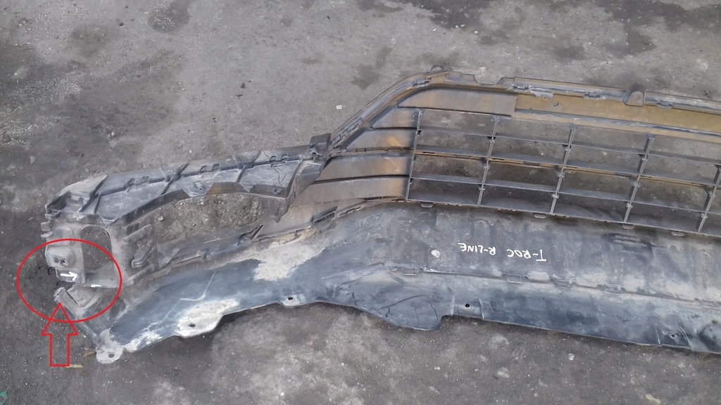 фото №6, Накладка бампера перед 2ga805903b vw t-roc r-line