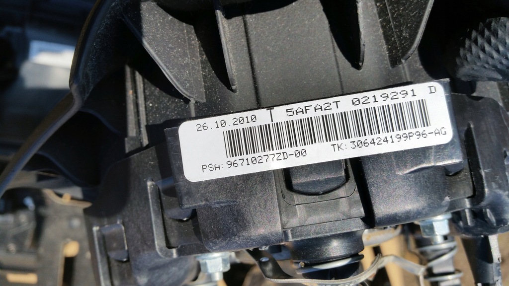 фото №14, Citroen c3 ii 2 подушки безопасности комплект водителя пассажира приборная панель консоль