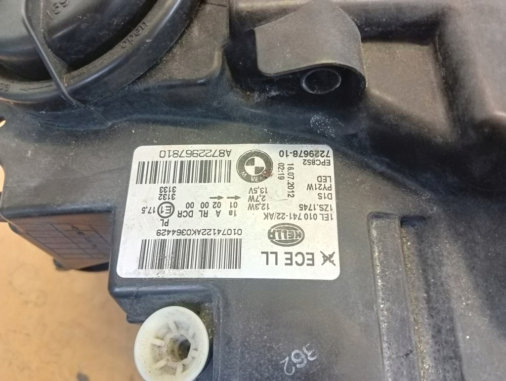 фото №11, Лампы bmw 1 f20 f21 bixenon led нет -поворотная