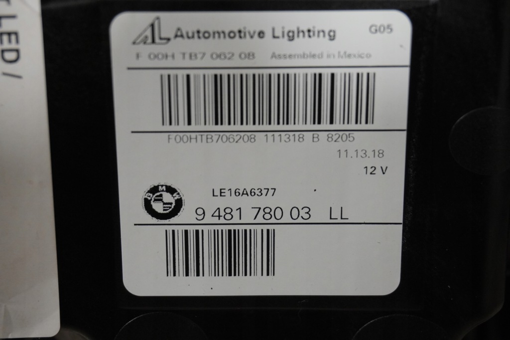 Ліхтарі  передні bmw x5 x6 g05 g06 led 9481779 9481780 оригінал Недорого
