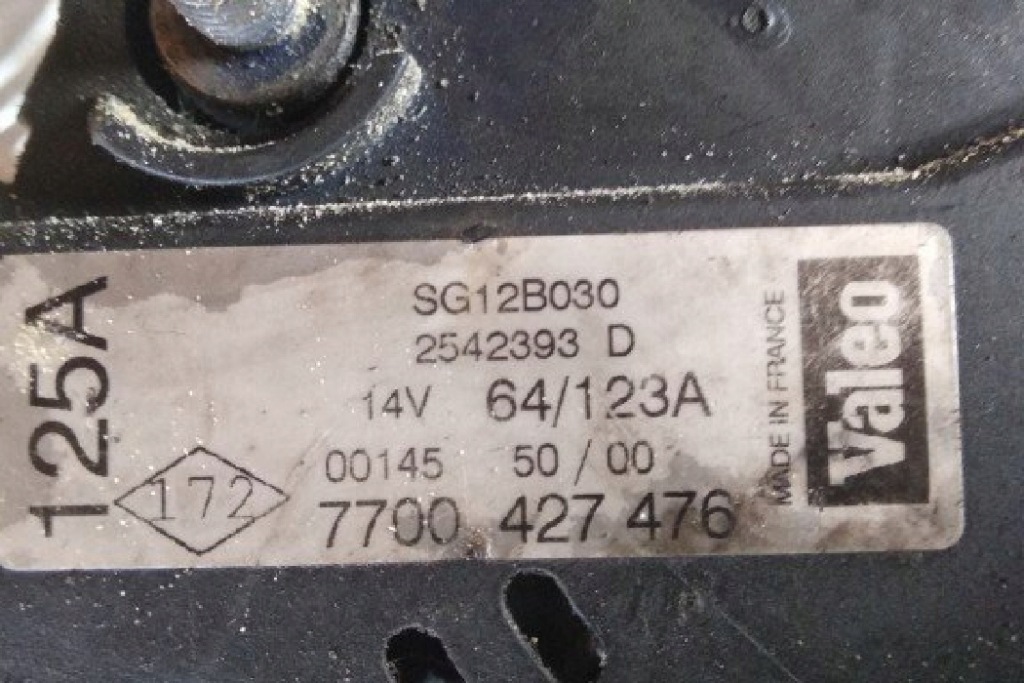 Генератор renault espace 3 je0_ sg12b030 2.2l дизель 2000 Цена