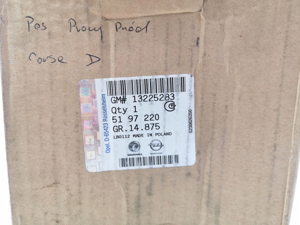 фото №4, Pas натягувач opel оригінальний номер 13225283