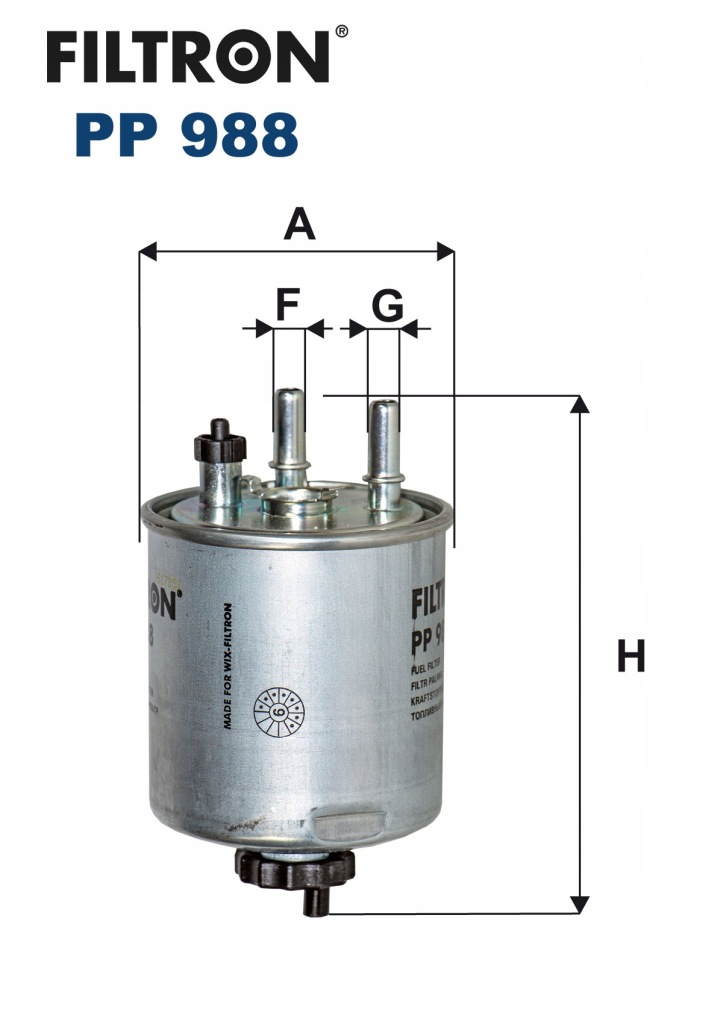 Фильтр топлива renault laguna 3 1.5 dci, 2.0 dci Цена