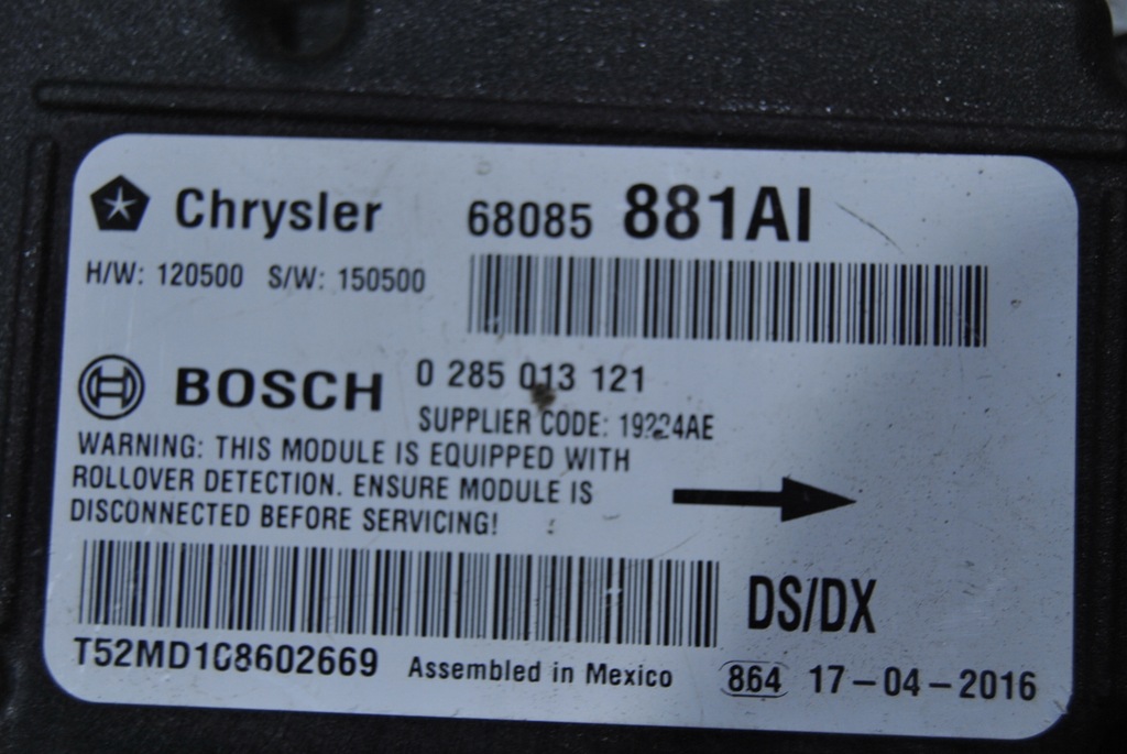 фото №4, Dodge ram 1500 iv модуль подушки безопасности воздушной