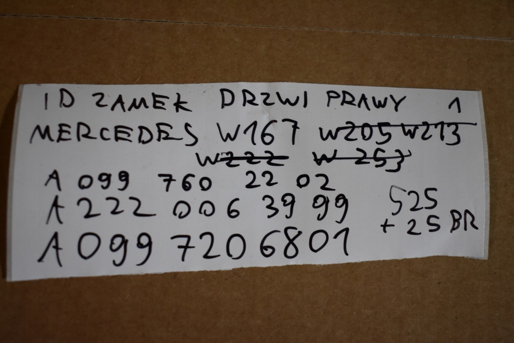 фото №8, Idealny замок двері правий mercedes w167 1