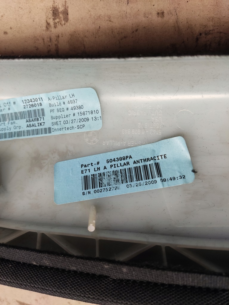 фото №6, Bmw x6 e71 захист обшивка стійка перед 6979843