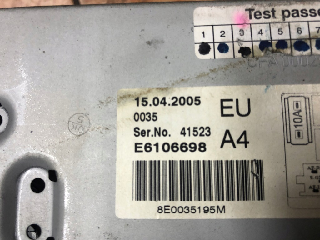 фото №6, Радіо audi a4 b7 1.9tdi 05r. anglik