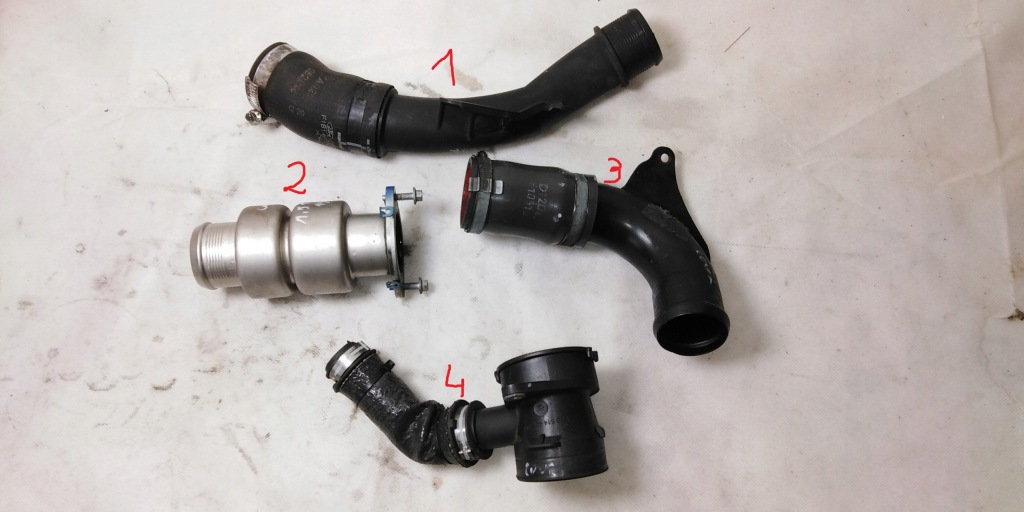 фото №1, Transit courier 2 труба воздуха 1,5 tdci oryg 15r