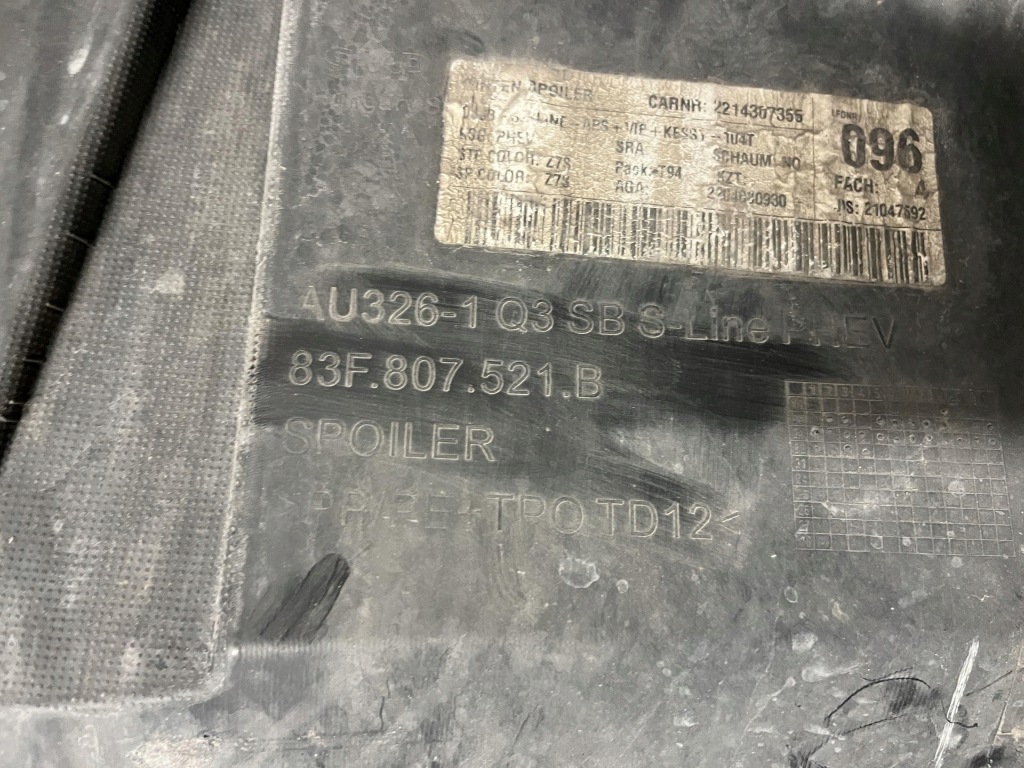 Audi q3 ii s-line sportback бампер задня задній Оригінал