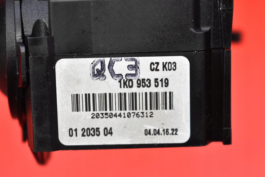 фото №8, Важіль перемикач двірник 1k0953519c vw golf 5 v 5d hb 03-09