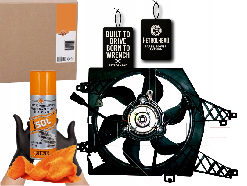 Купить Вентилятор радиатора renault clio twingo modus 1,2 #petrolhead pro+ kit4