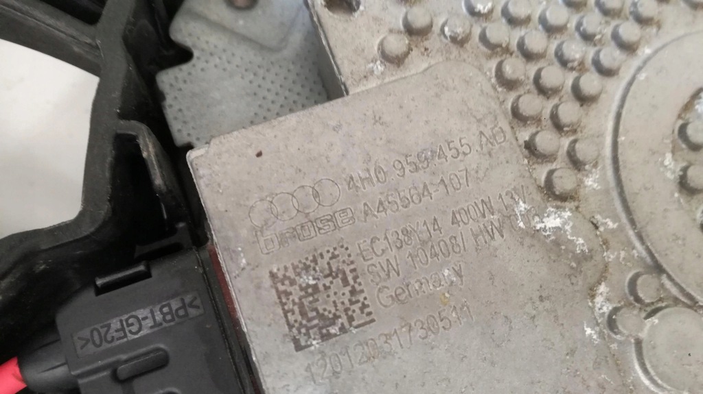 фото №11, Audi a8 4h корпус вентилятор 4h0121003n