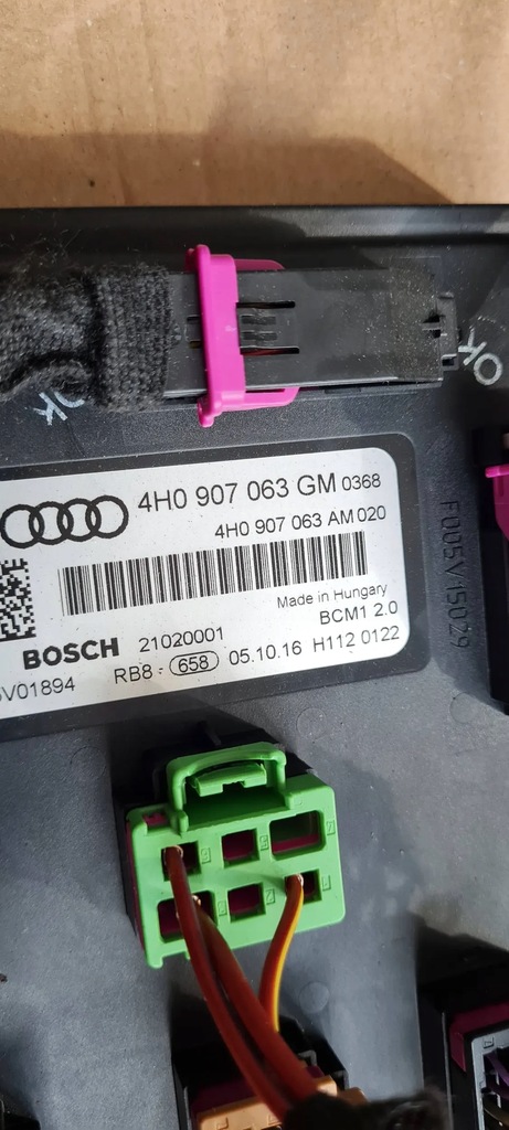 фото №6, A6 c7 4g lift модуль блок управления комфорта 4h0907063gm a7 4g