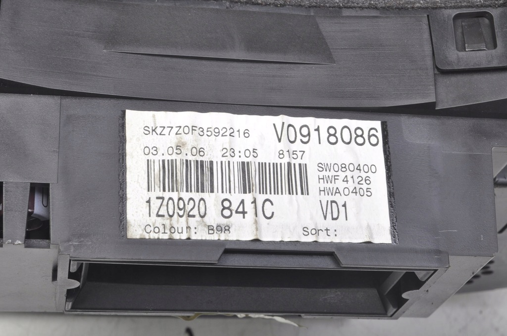 фото №6, Octavia ii 2.0 rs tfsi лічильник прилади 1z0920841c