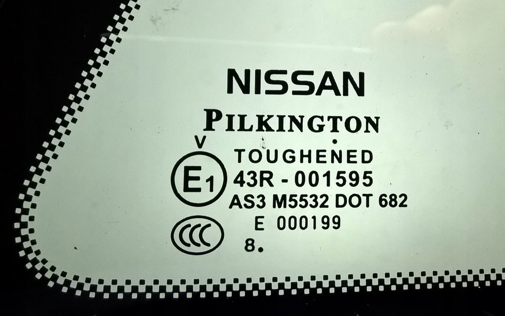 фото №9, Nissan qashqai 2 ii j11 2014- стекло правая задняя oryg