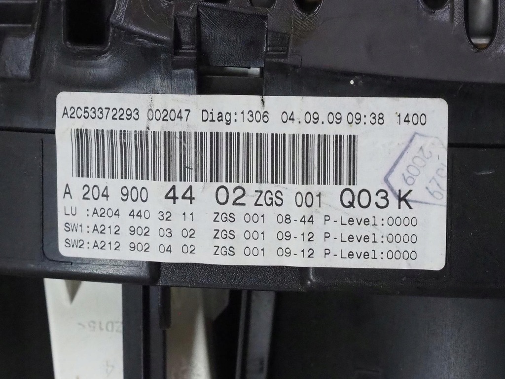 фото №13, Mercedes cls w204 лічильник прилади 2049004402 anglik