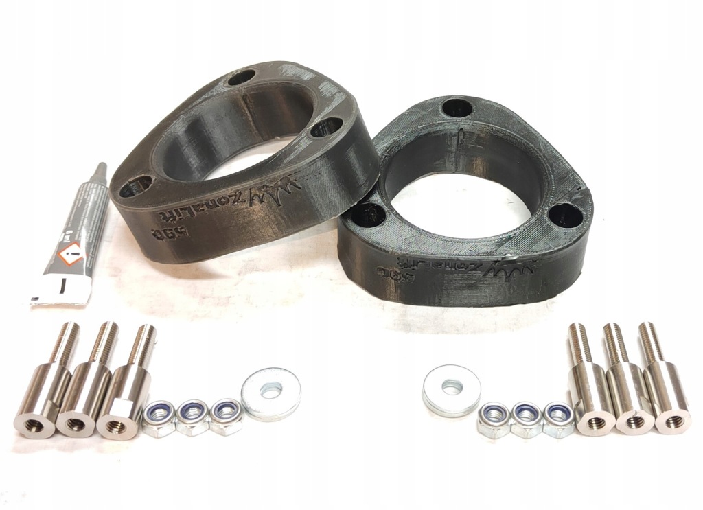 фото №14, Mitsubishi pinin прокладки pod пружины + 50mm комплект / lift 2 cale