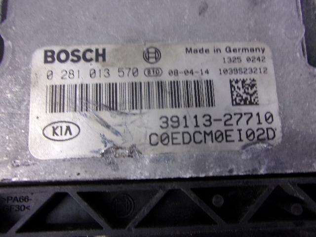 фото №4, Ceed i 2.0crdi блок керування двигуна bosch 0281013570