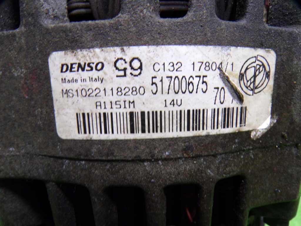 фото №5, Fiat punto генератор 51700675