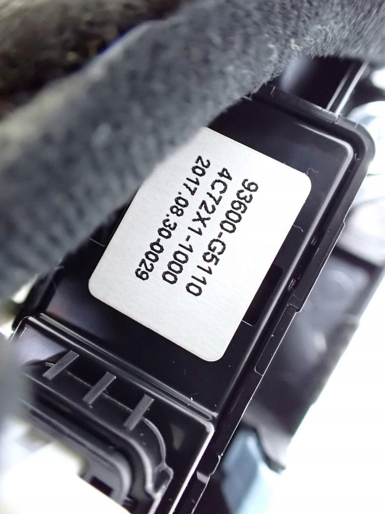 фото №8, Ручка чехол передач панель рамка туннель 93600-g5110 kia niro i 18r