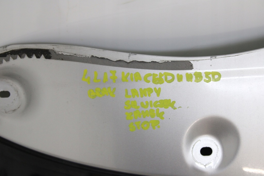 фото №9, Kia ceed ii 2 hb 2012r- кришка багажника багажника задня задня 9s - код лакофарбового покриття